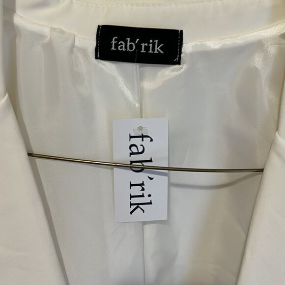 New Fabrik White Blazer Sporty Jacket - Picture 2 of 5